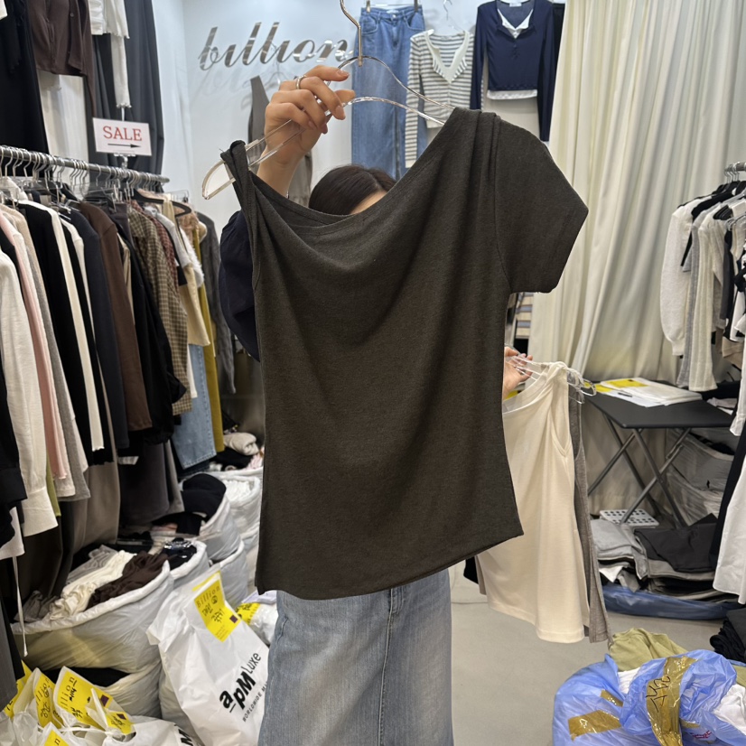 BILLION-L韓國東大門直郵女裝新款時尚休閑人氣熱賣職業T恤BILLION-LT恤