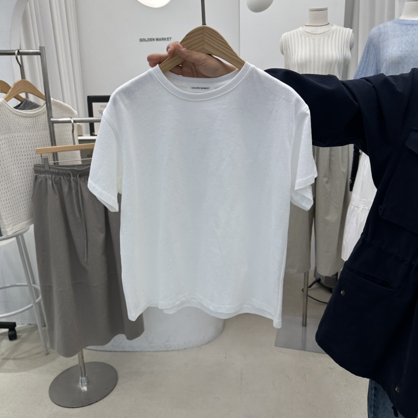 GOLDEN MARKET韓國直郵實拍女裝新品時尚職業休閑人氣T恤GOLDEN MARKETT恤圖色1