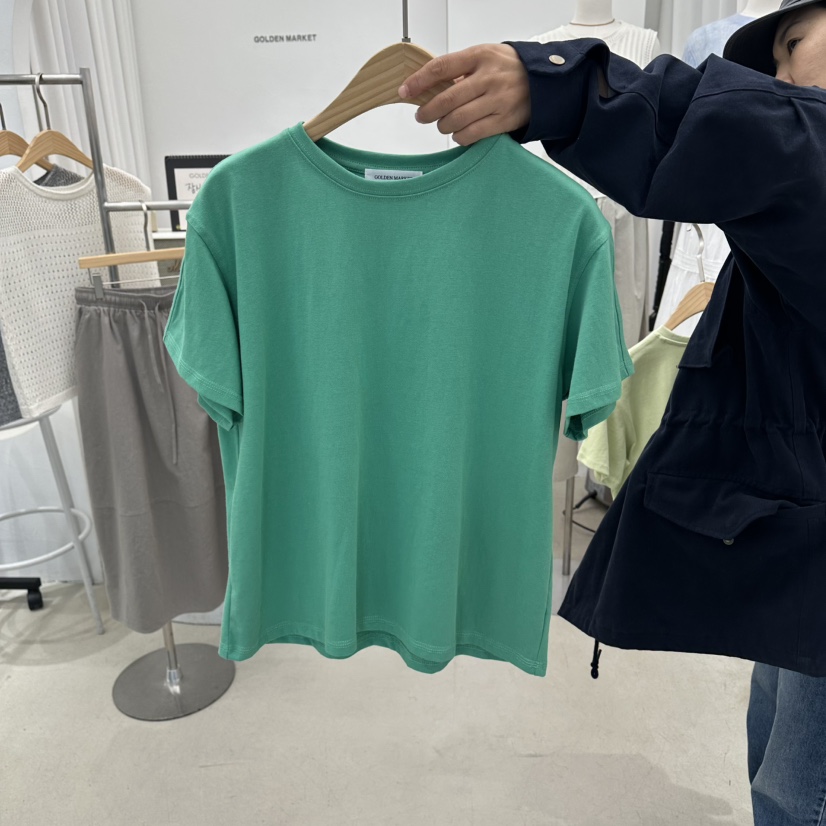 GOLDEN MARKET韓國直郵實拍女裝新品時尚職業休閑人氣T恤GOLDEN MARKETT恤圖色4