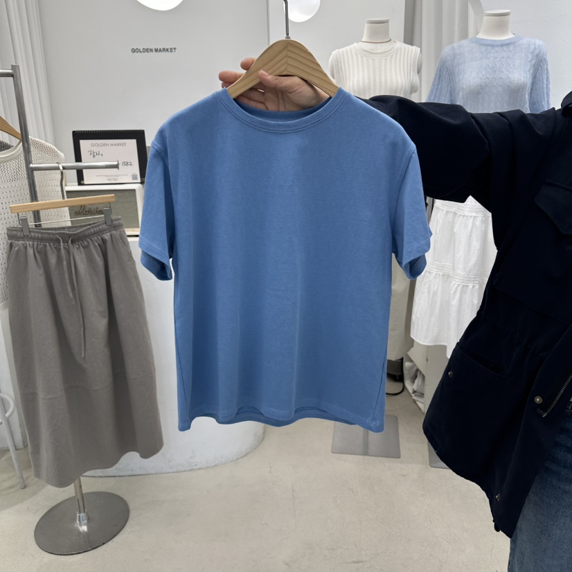 GOLDEN MARKET韓國直郵實拍女裝新品時尚職業休閑人氣T恤GOLDEN MARKETT恤圖色5