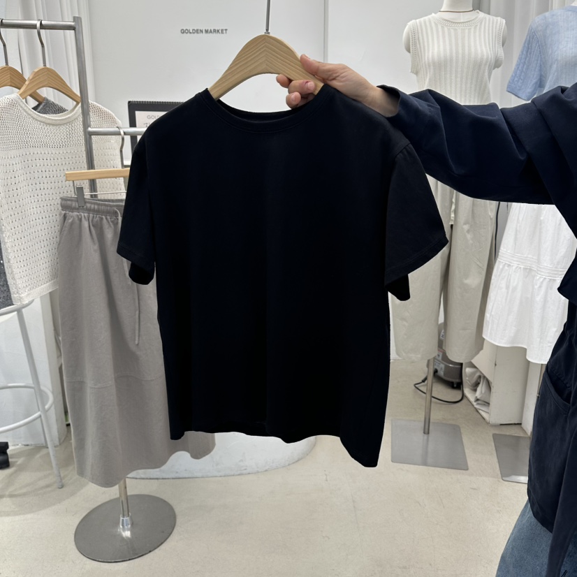 GOLDEN MARKET韓國直郵實拍女裝新品時尚職業休閑人氣T恤GOLDEN MARKETT恤圖色6