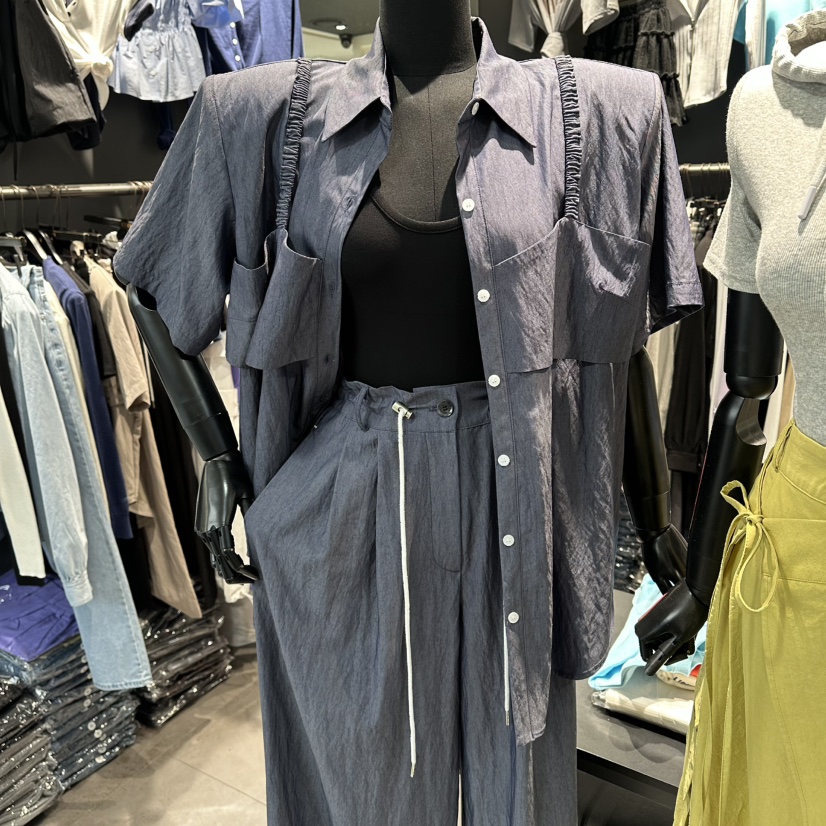 STAR-L韓國東大門代購女士新品26春夏人氣時尚襯衫蕾絲衫STAR-L襯衫/蕾絲衫圖色2