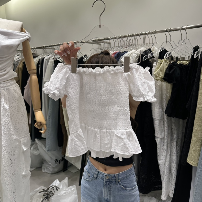 BAIE.38韓國直郵女士新品休閑推薦時尚熱賣職業襯衫蕾絲衫BAIE.38襯衫/蕾絲衫