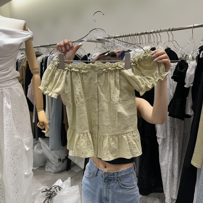 BAIE.38韓國直郵女士新品休閑推薦時尚熱賣職業襯衫蕾絲衫BAIE.38襯衫/蕾絲衫圖色2