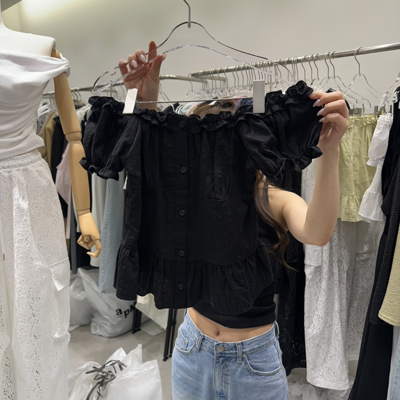 BAIE.38韓國直郵女士新品休閑推薦時尚熱賣職業襯衫蕾絲衫BAIE.38襯衫/蕾絲衫圖色3