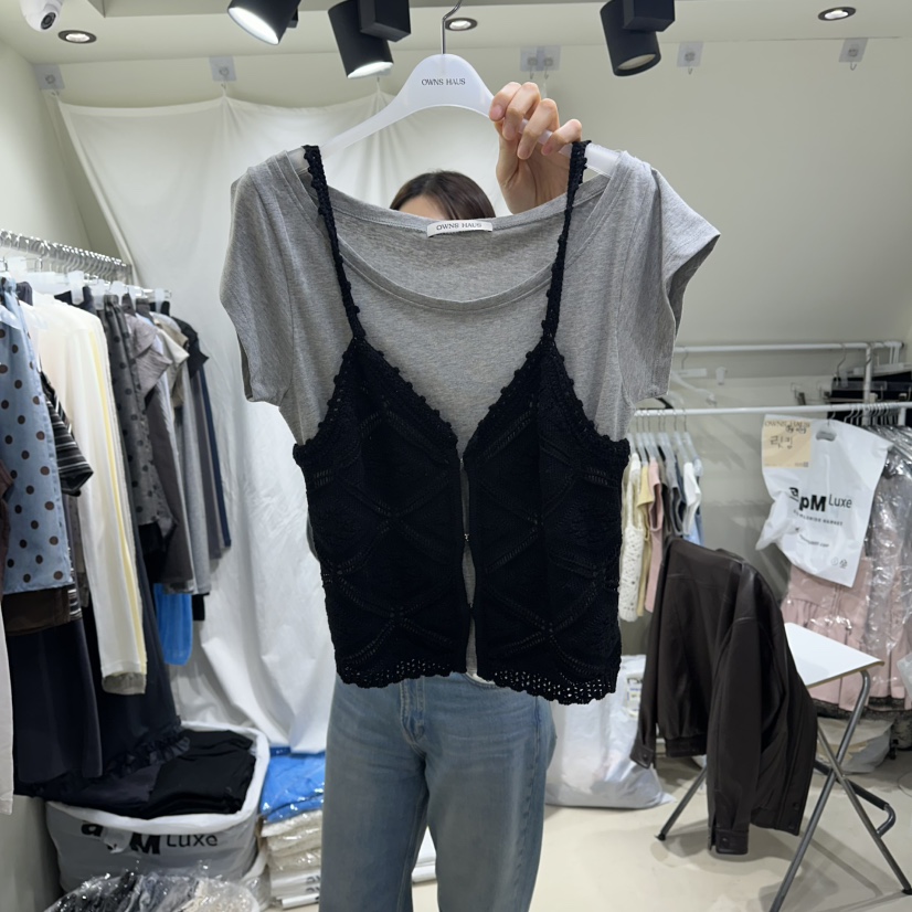 OWNS韓國東大門代購女士新品人氣時尚26春夏吊帶背心不含內搭OWNS HAUS吊帶/背心圖色3