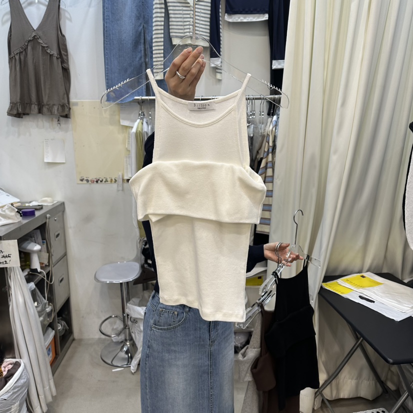 BILLION-L韓國東大門直郵女裝新款休閑人氣職業吊帶背心BILLION-L吊帶/背心圖色2