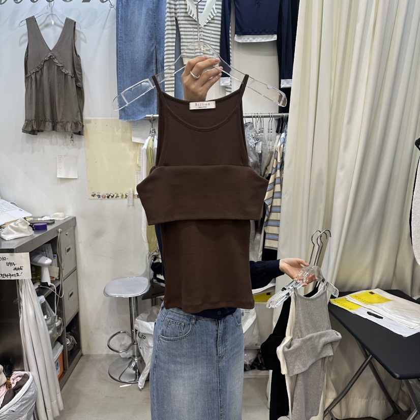 BILLION-L韓國東大門直郵女裝新款休閑人氣職業吊帶背心BILLION-L吊帶/背心圖色3