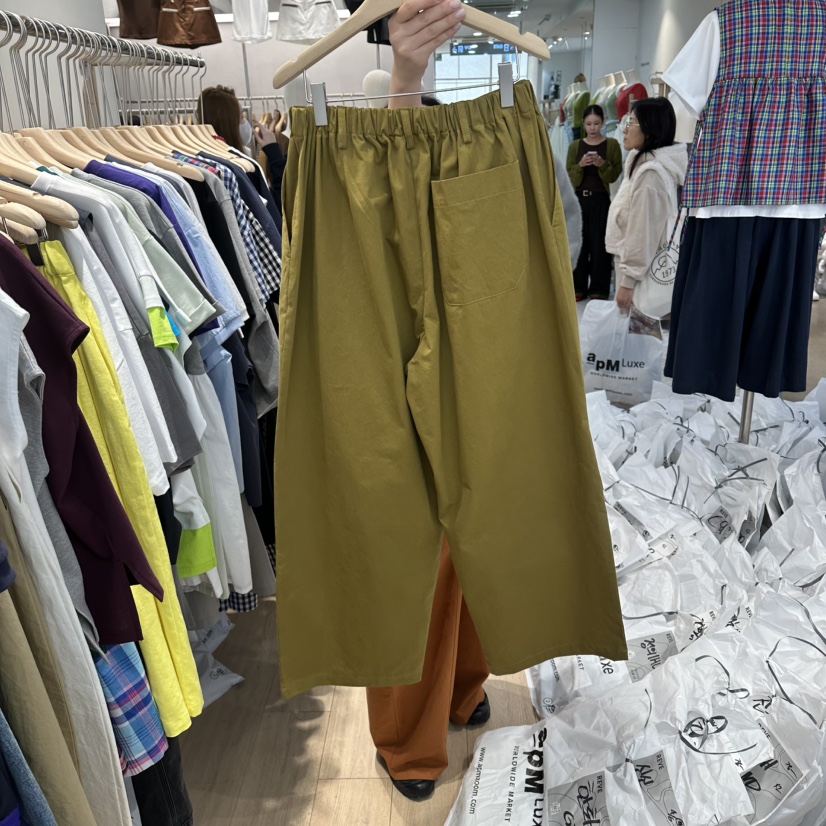 REVE-L韓國代購女裝新款休閑熱賣26春夏職業推薦休閑褲褶裥REVE-L休閑褲