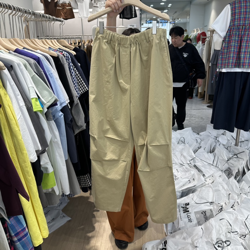 REVE-L韓國代購女裝新款休閑熱賣26春夏職業推薦休閑褲褶裥REVE-L休閑褲圖色2