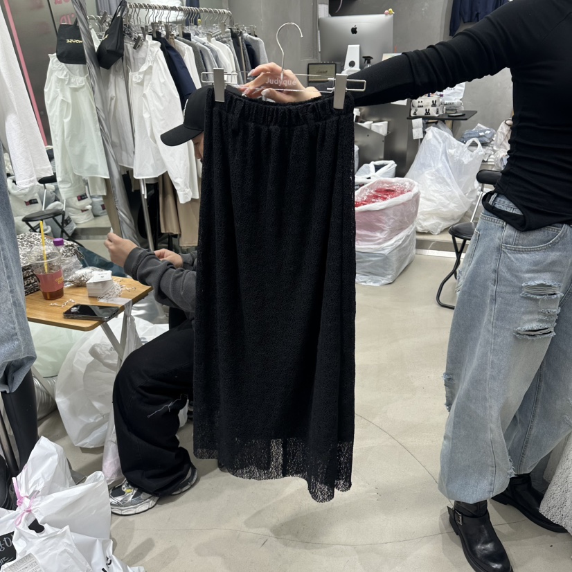 JUDYQUE韓國直郵女士新款26春夏人氣時尚休閑推薦職業長裙JUDYQUE長裙圖色2