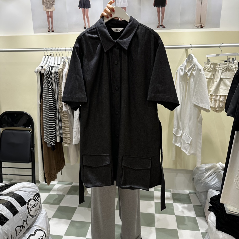 OREUM韓國代購女裝新品推薦休閑26春夏人氣時尚連衣裙含腰帶OREUM連衣裙圖色3