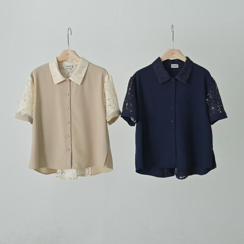 RUMBA韓國直郵女士新款職業熱賣推薦時尚休閑26春夏襯衫蕾絲衫RUMBA襯衫/蕾絲衫