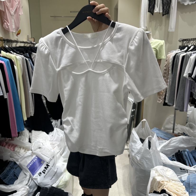 MONOPOLY韓國直郵女裝新品推薦26春夏人氣時尚休閑職業T恤MONO_POLYT恤圖色2