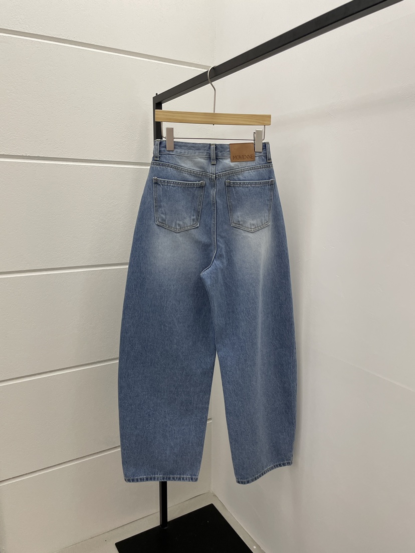 MOVENNE韓國直郵實拍女士新品休閑熱賣時尚26春夏職業牛仔褲MOVENNE牛仔褲