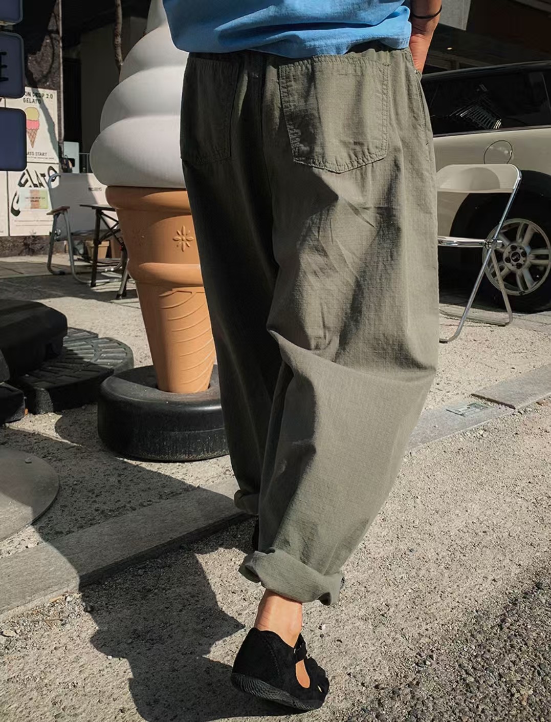 L V C韓國直郵女士新品休閑熱賣26春夏人氣時尚牛仔褲提花L_V_C牛仔褲