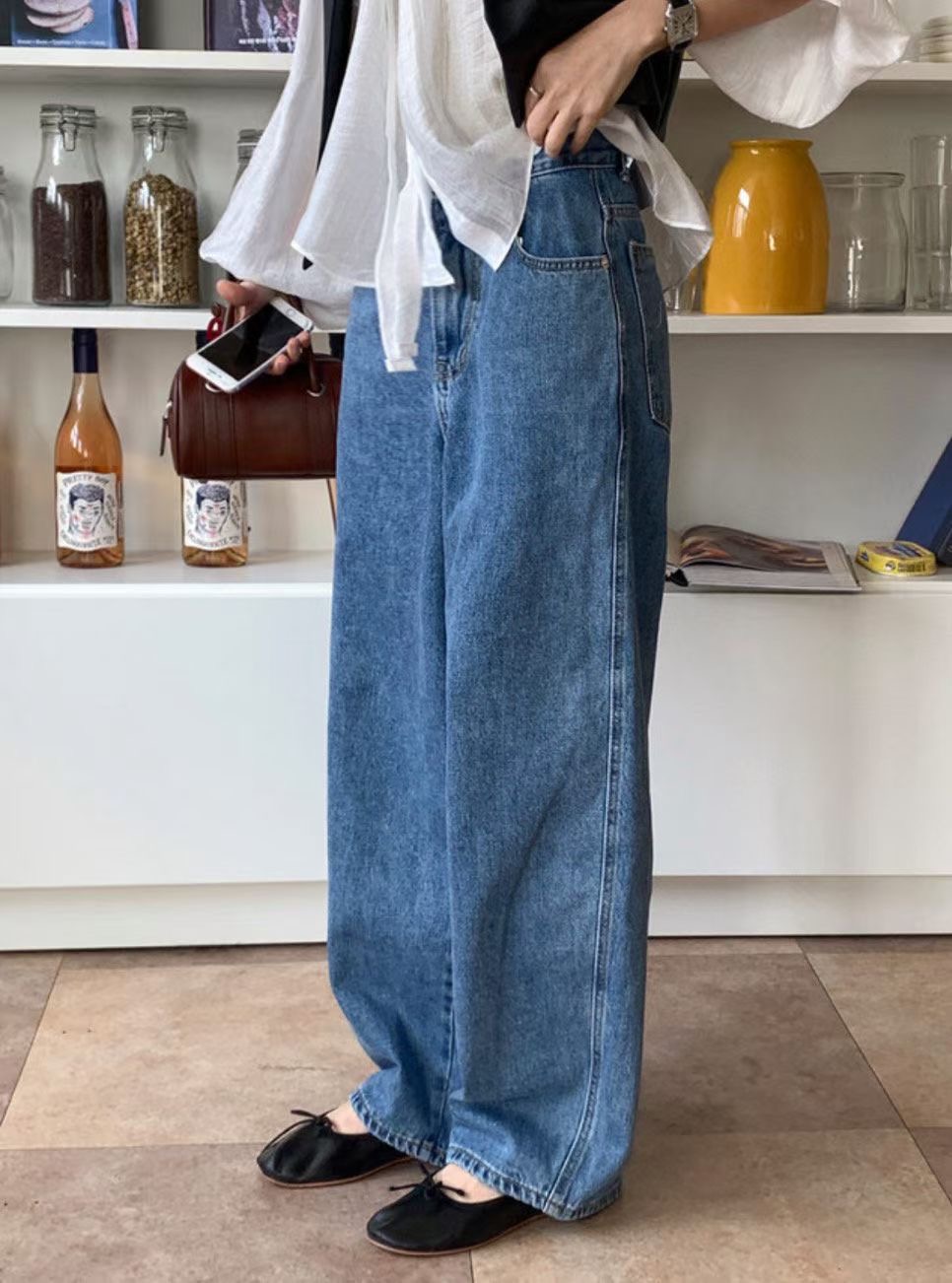 L V C韓國代購女士新品時尚職業人氣推薦休閑熱賣牛仔褲L_V_C牛仔褲