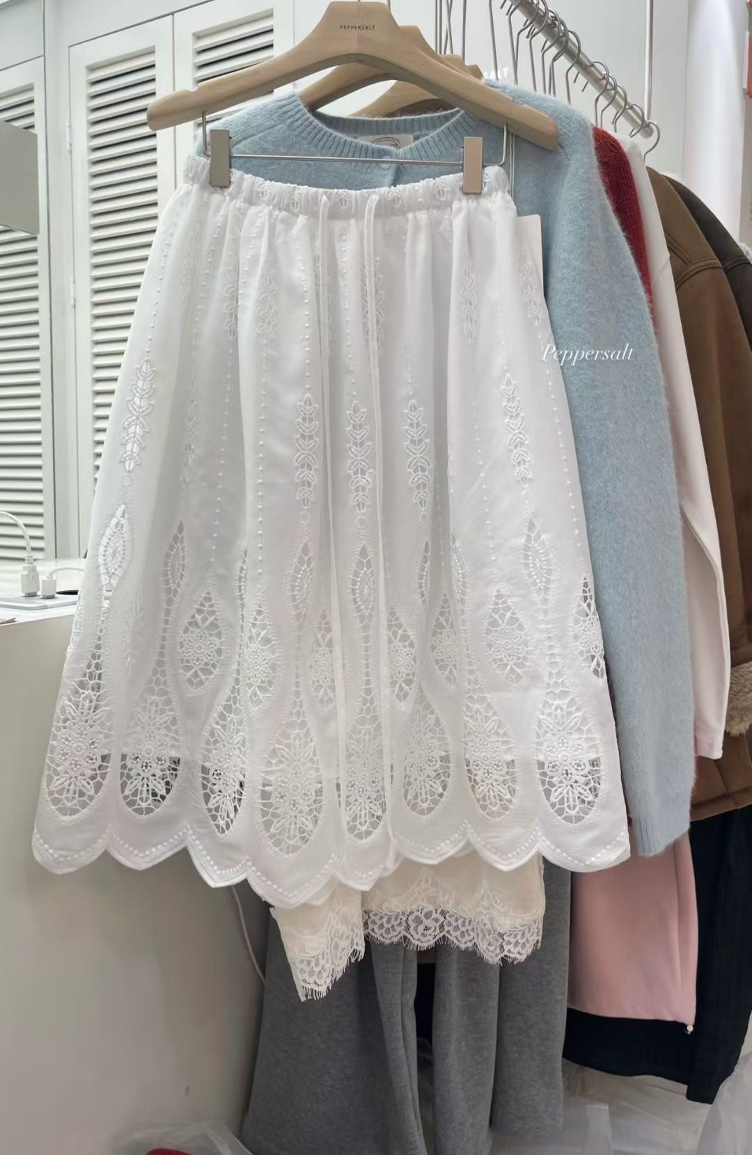 PEPPER 페페韓國代購女裝新品職業時尚休閑半身裙中短裙PEPPER-SEOUL半身裙/中短裙圖色1