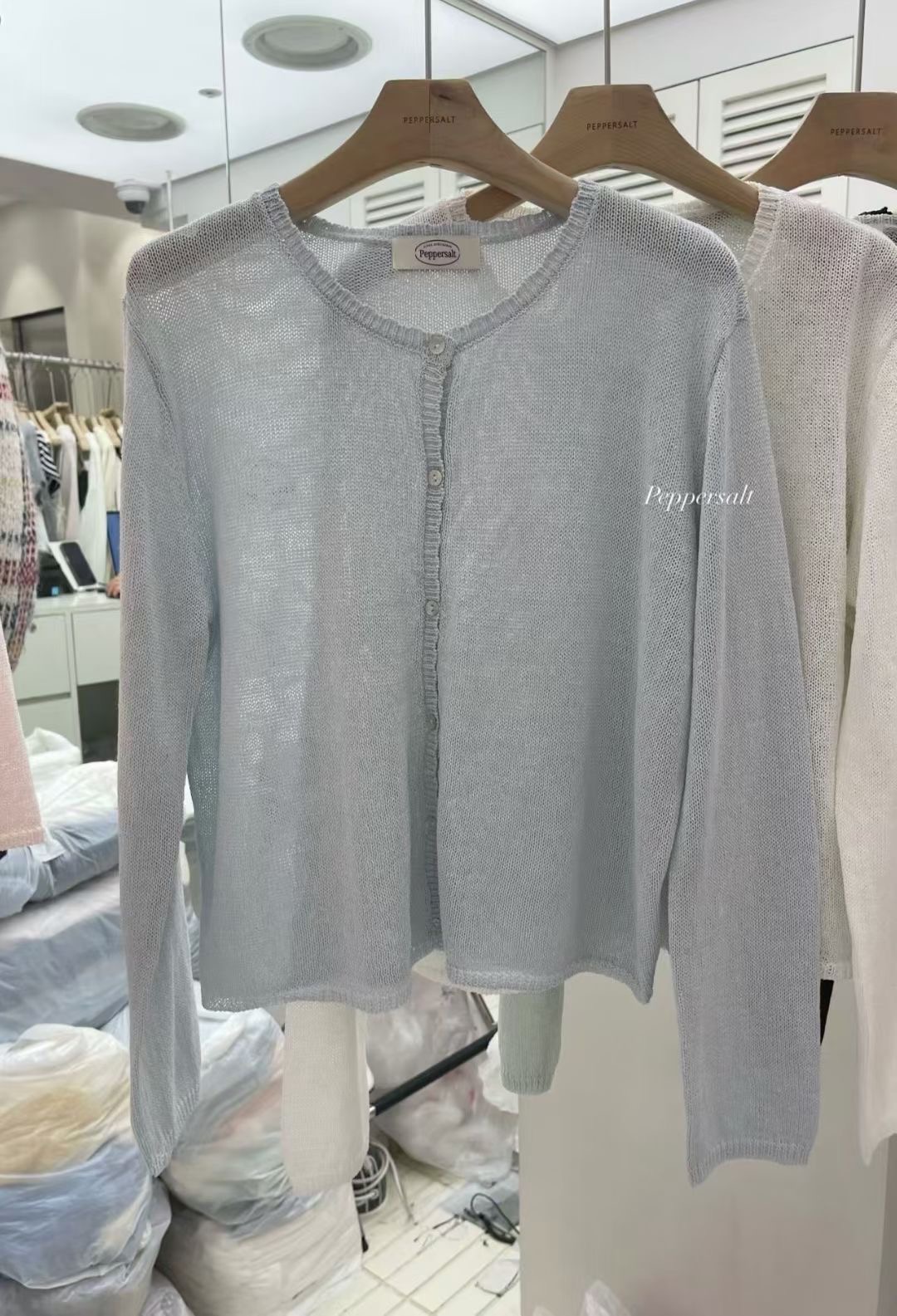 PEPPER 페페韓國東大門代購女裝新款人氣時尚針織衫開衫PEPPER-SEOUL針織衫圖色2