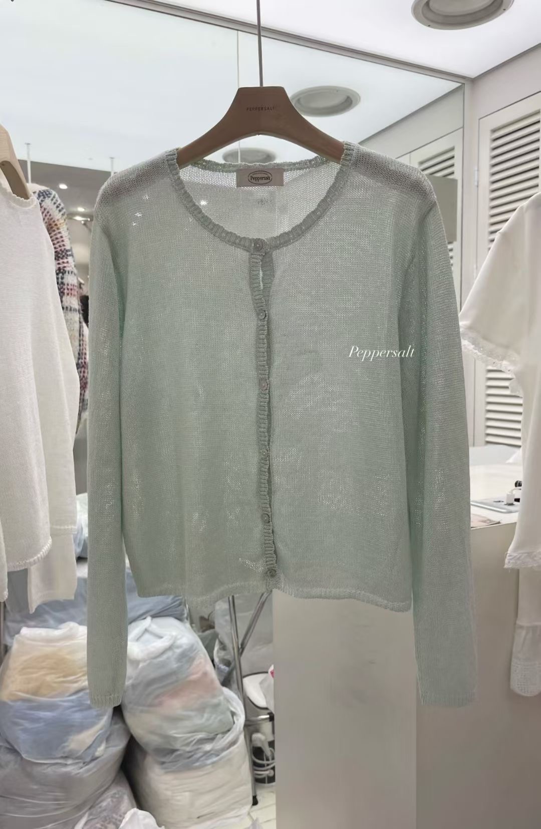 PEPPER 페페韓國東大門代購女裝新款人氣時尚針織衫開衫PEPPER-SEOUL針織衫圖色4