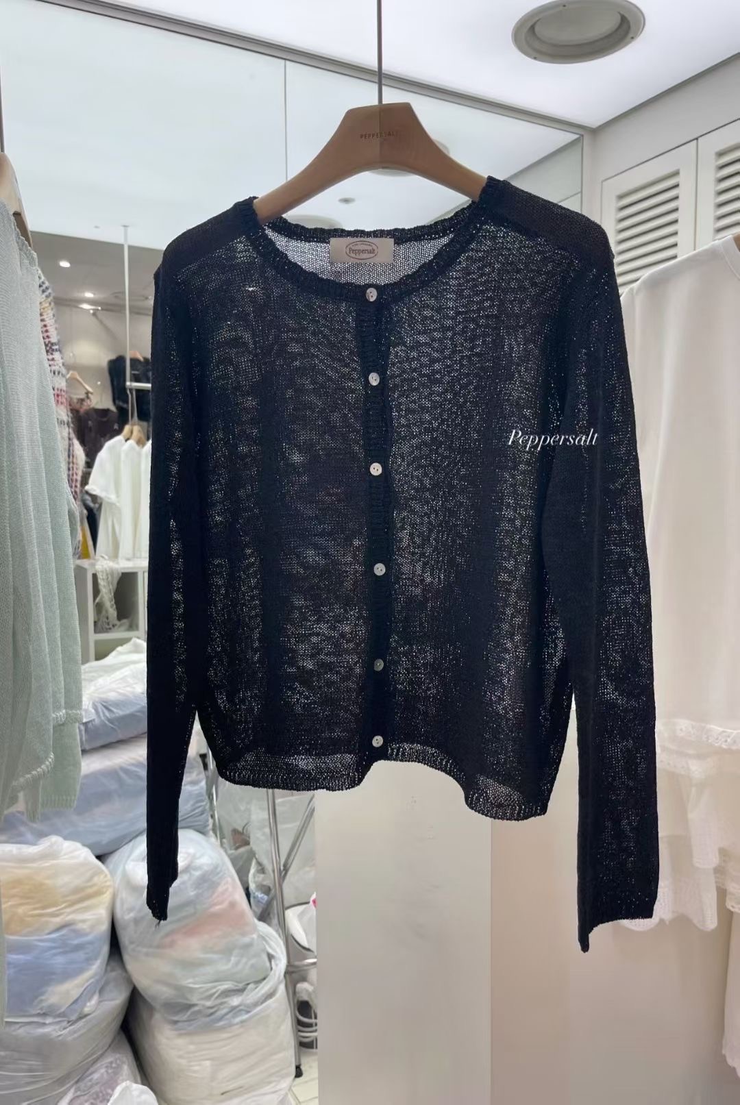 PEPPER 페페韓國東大門代購女裝新款人氣時尚針織衫開衫PEPPER-SEOUL針織衫圖色5