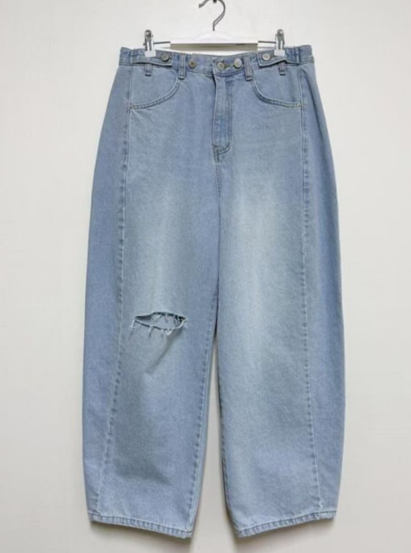 L V C韓國直郵實拍女裝新款26春夏職業推薦時尚人氣牛仔褲L_V_C牛仔褲圖色2