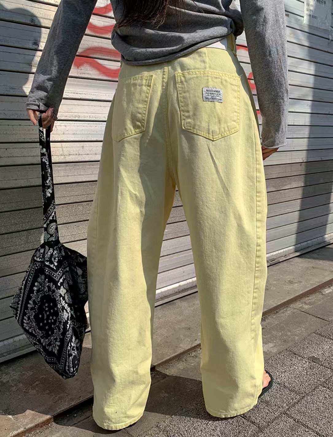 L V C韓國直郵實拍女裝新品熱賣休閑26春夏時尚推薦牛仔褲L_V_C牛仔褲