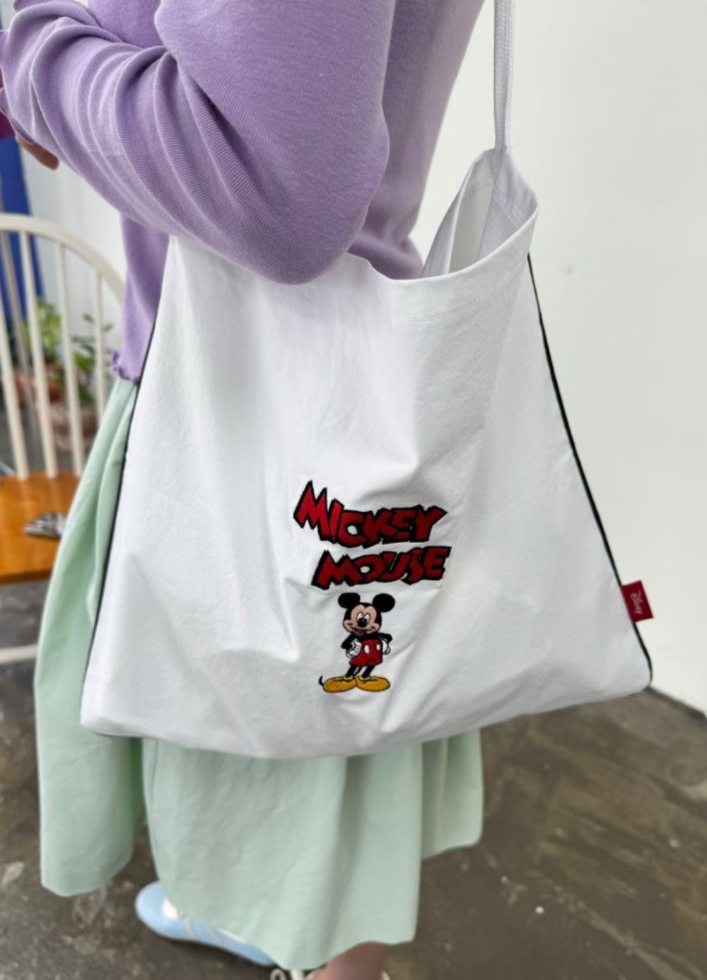 L V C韓國直郵女裝新品時尚26春夏人氣休閑單肩斜跨包刺繡L_V_C單肩/斜跨包圖色1