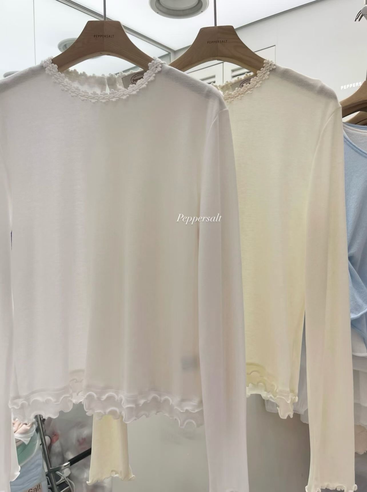 PEPPER 페페韓國直郵實拍女裝新品26春夏休閑職業長袖T恤PEPPER-SEOUL長袖T恤