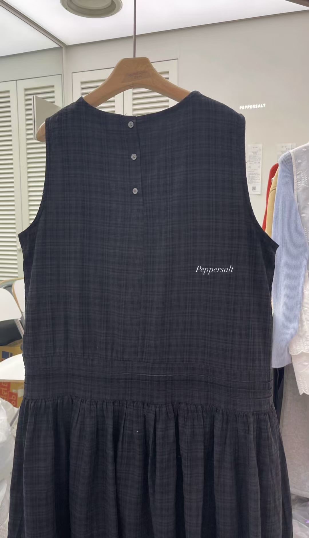 PEPPER 페페韓國代購女裝新品推薦時尚26春夏連衣裙格紋PEPPER-SEOUL連衣裙