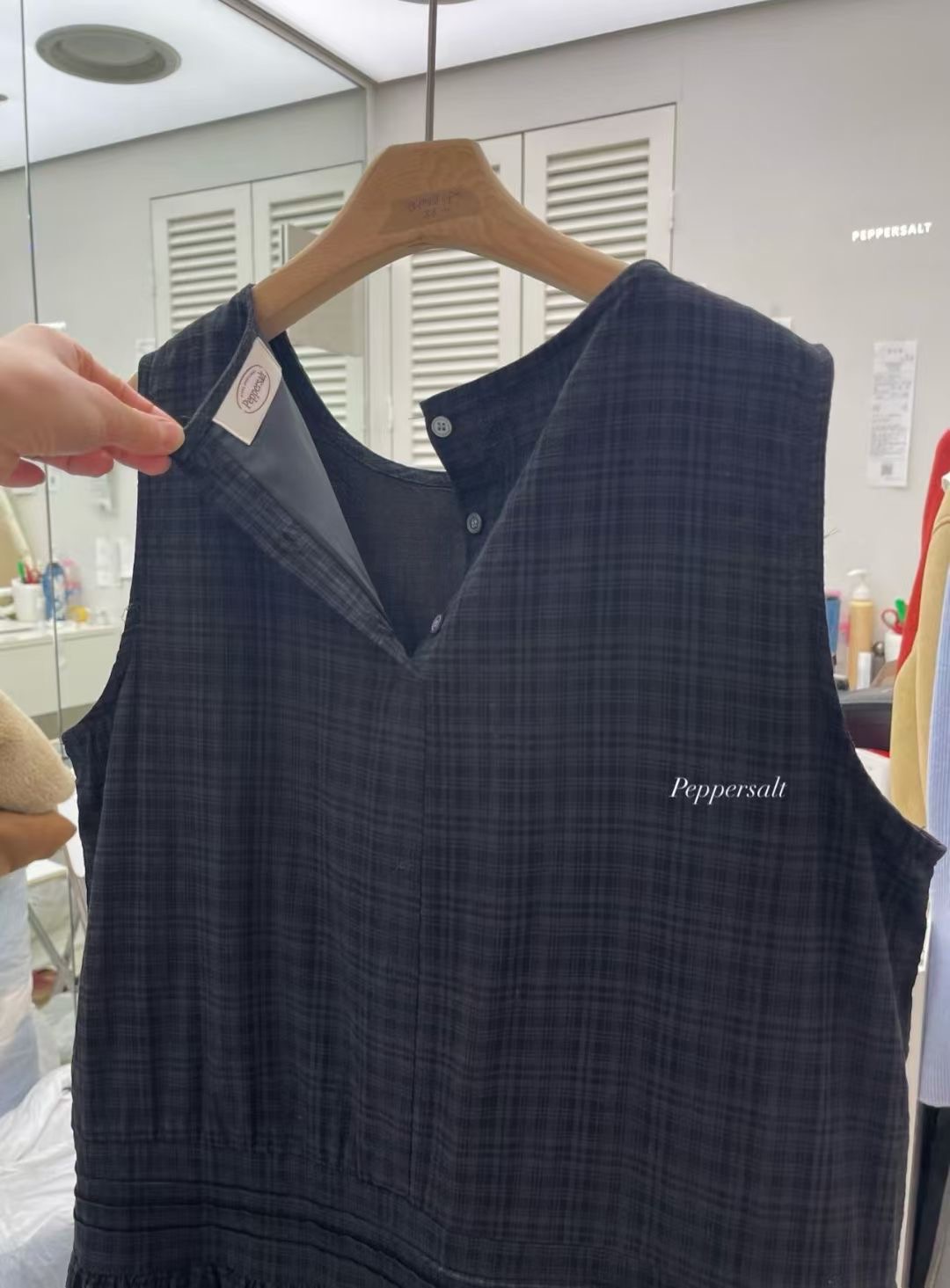 PEPPER 페페韓國代購女裝新品推薦時尚26春夏連衣裙格紋PEPPER-SEOUL連衣裙