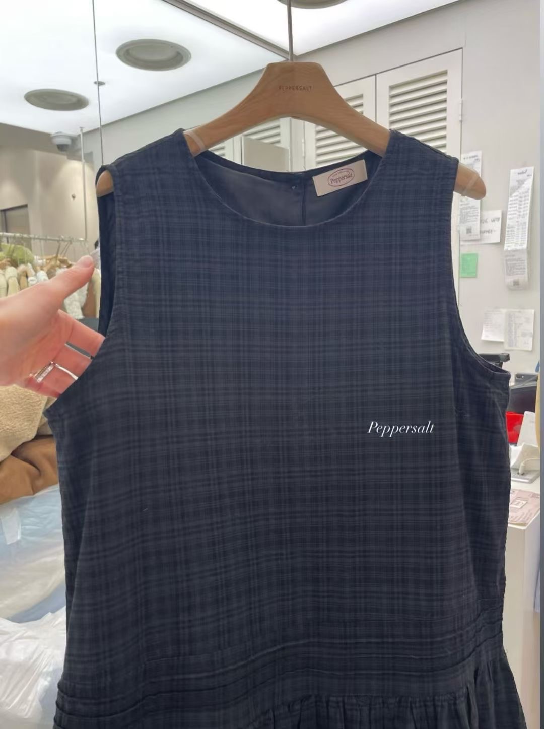 PEPPER 페페韓國代購女裝新品推薦時尚26春夏連衣裙格紋PEPPER-SEOUL連衣裙