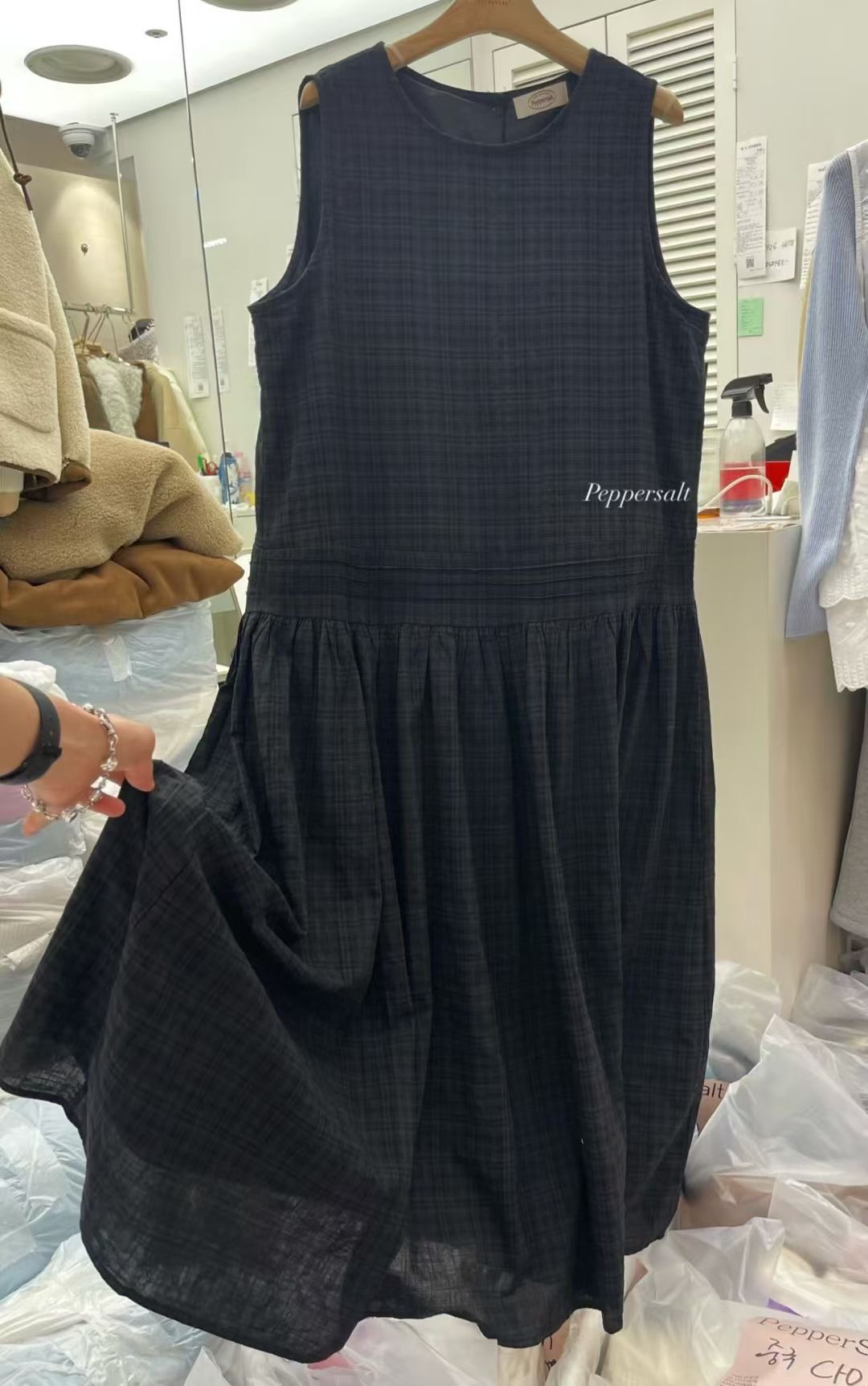 PEPPER 페페韓國代購女裝新品推薦時尚26春夏連衣裙格紋PEPPER-SEOUL連衣裙圖色1