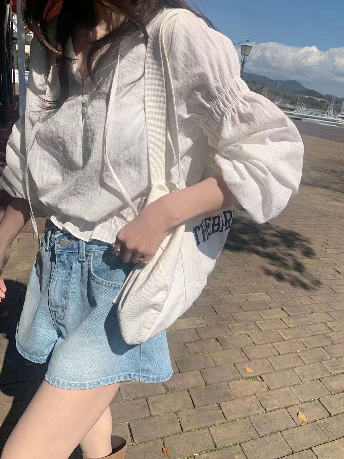 MELLOUNGE-멜라운지-T韓國東大門代購女裝新品休閑短褲短款MELLOUNGE-2件起短褲