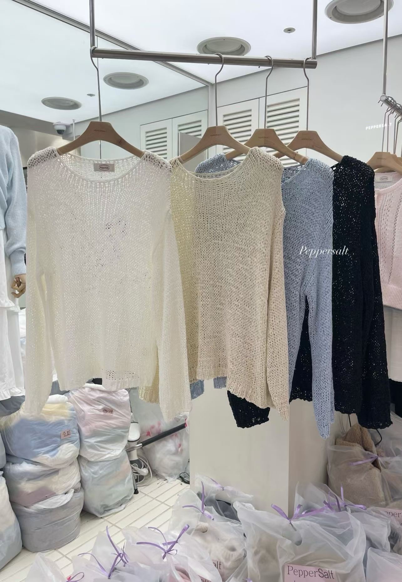 PEPPER 페페韓國東大門直郵女士新款休閑人氣職業針織衫PEPPER-SEOUL針織衫