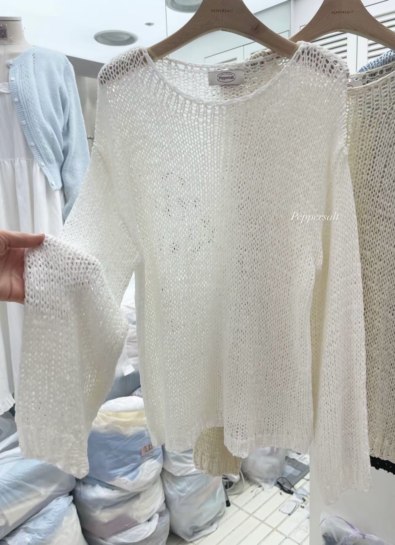 PEPPER 페페韓國東大門直郵女士新款休閑人氣職業針織衫PEPPER-SEOUL針織衫圖色1