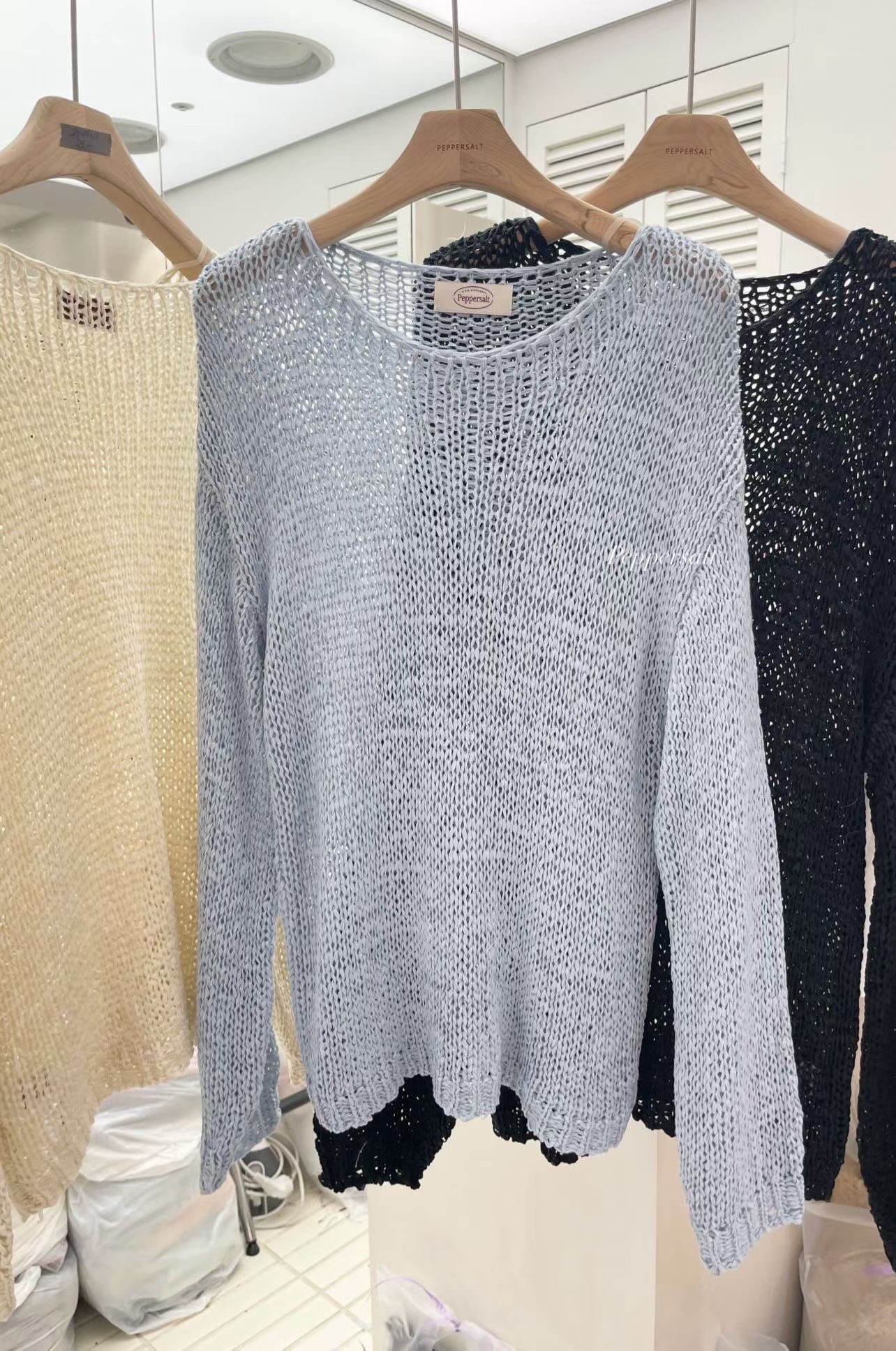 PEPPER 페페韓國東大門直郵女士新款休閑人氣職業針織衫PEPPER-SEOUL針織衫圖色3