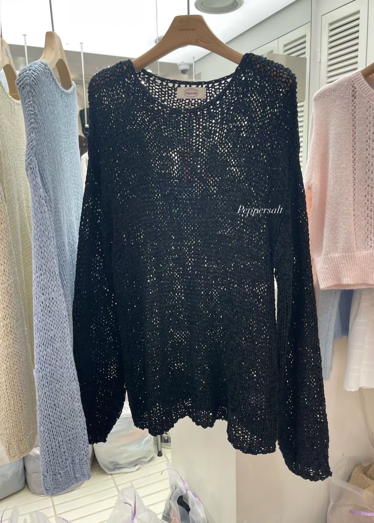 PEPPER 페페韓國東大門直郵女士新款休閑人氣職業針織衫PEPPER-SEOUL針織衫圖色4