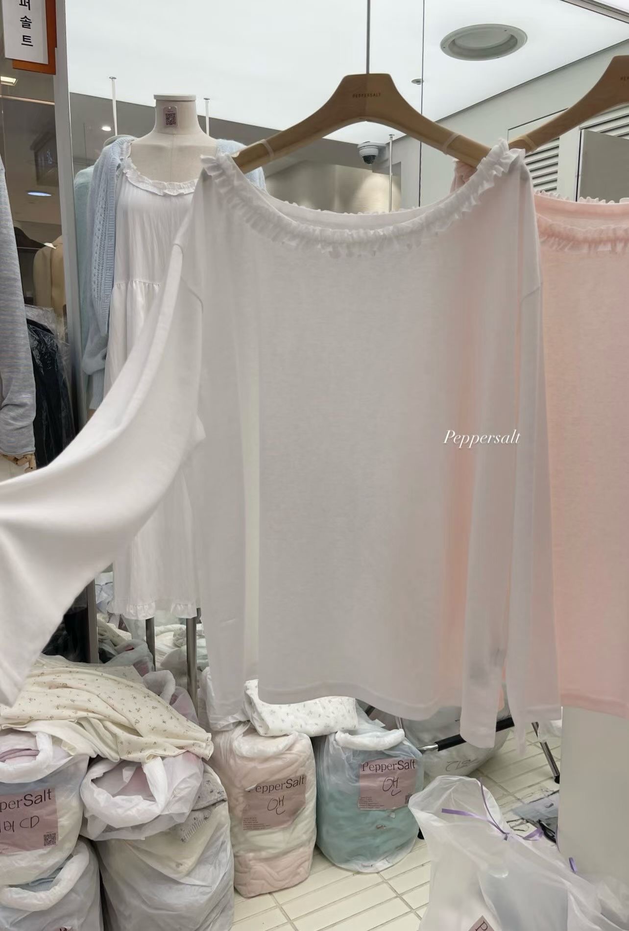 PEPPER 페페韓國直郵女士新品時尚推薦職業休閑26春夏長袖T恤PEPPER-SEOUL長袖T恤圖色3