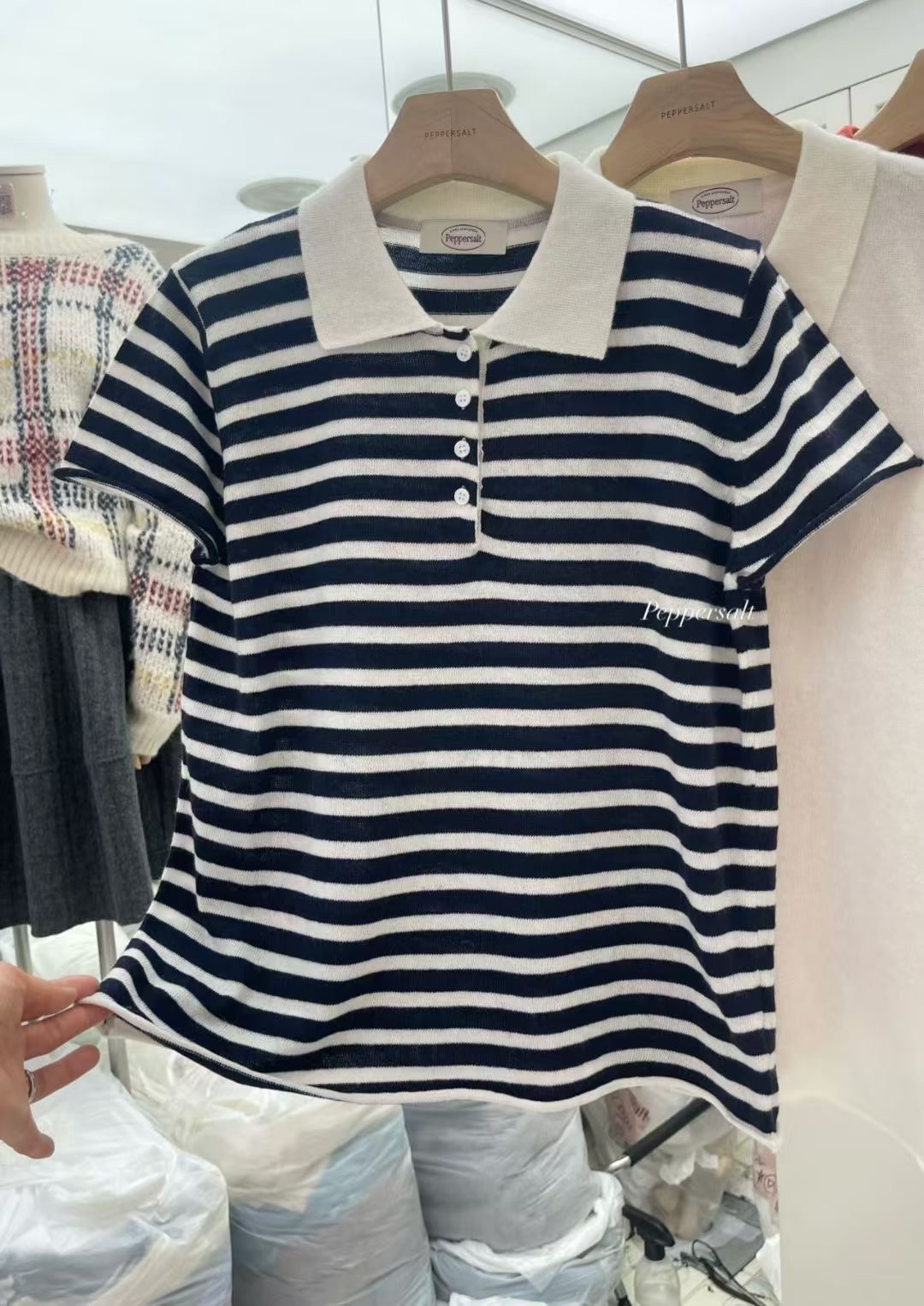 PEPPER 페페韓國代購女士新款熱賣時尚人氣休閑職業26春夏T恤PEPPER-SEOULT恤圖色1