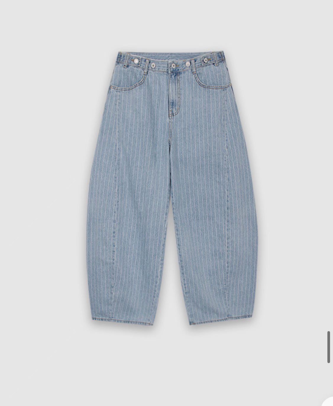 L V C韓國東大門直郵女裝新品熱賣推薦休閑職業牛仔褲條紋L_V_C牛仔褲圖色2