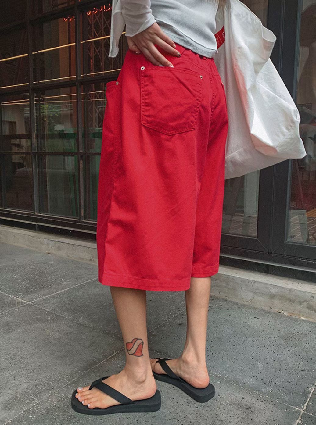 L V C韓國東大門代購女裝新款熱賣短褲不含配飾透明條紋L_V_C短褲