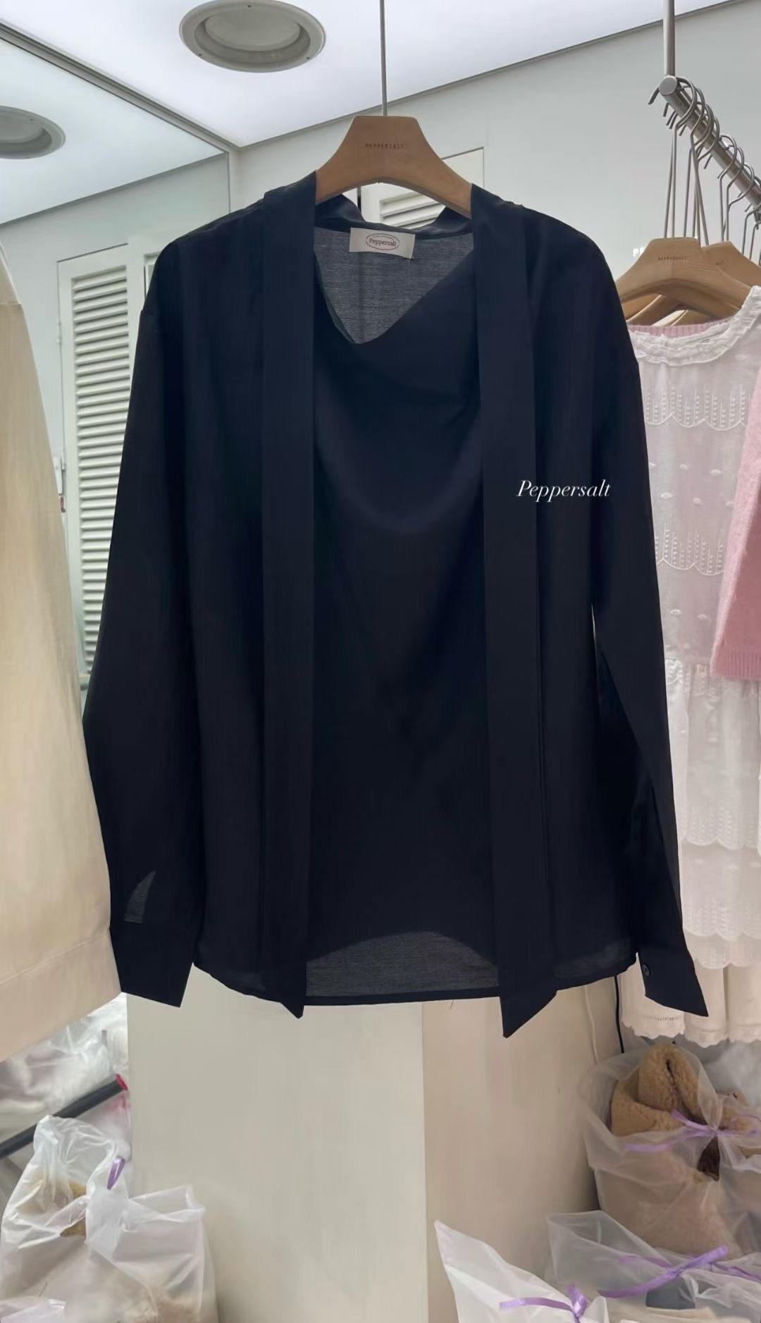 PEPPER 페페韓國直郵女裝新品職業時尚26春夏襯衫蕾絲衫PEPPER-SEOUL襯衫/蕾絲衫圖色2