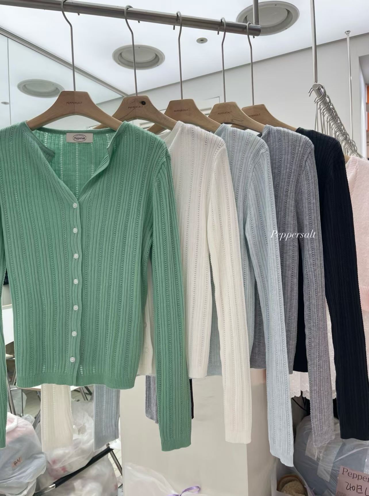 PEPPER 페페韓國東大門代購女裝新品熱賣人氣針織衫開衫PEPPER-SEOUL針織衫