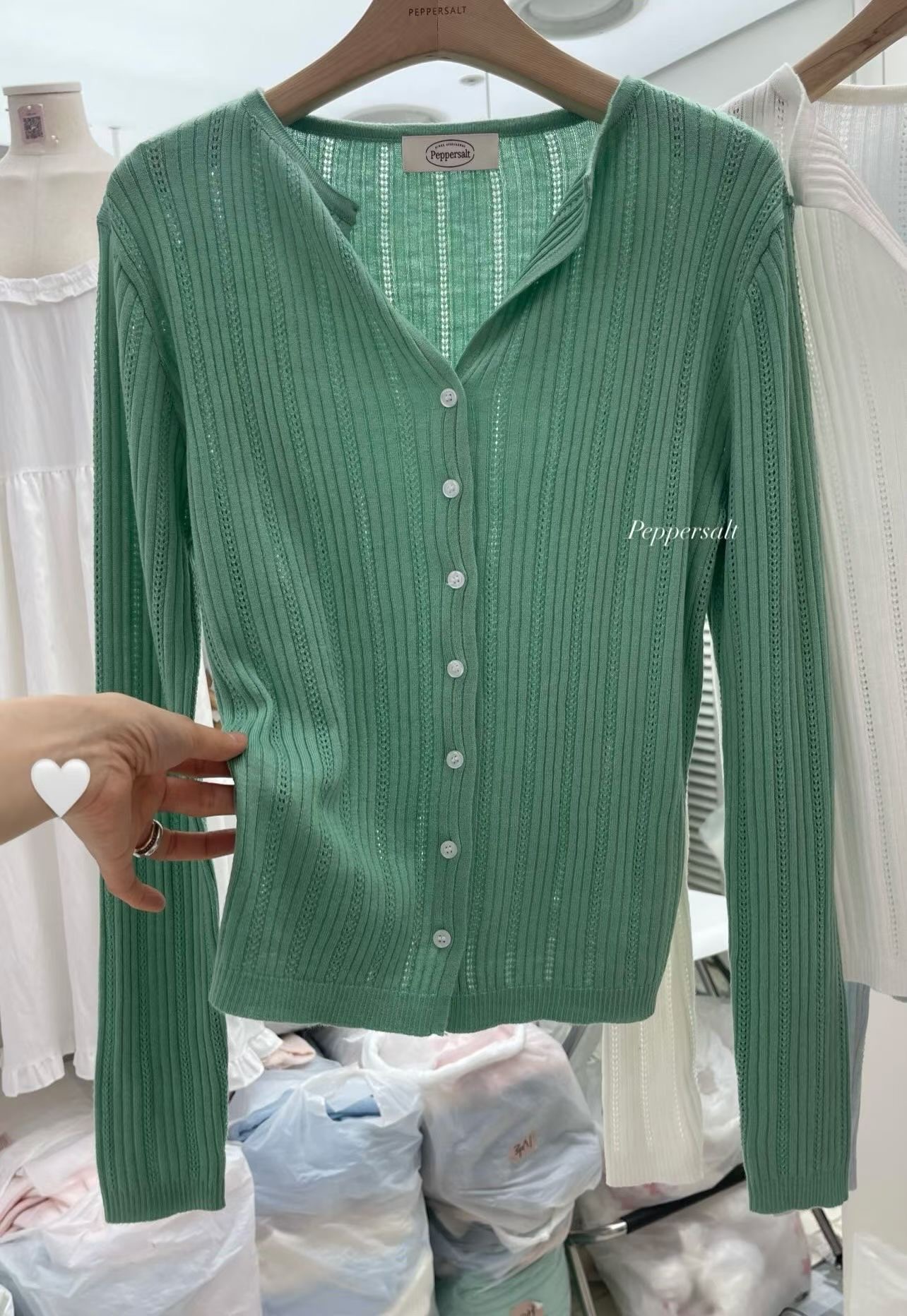 PEPPER 페페韓國東大門代購女裝新品熱賣人氣針織衫開衫PEPPER-SEOUL針織衫圖色1