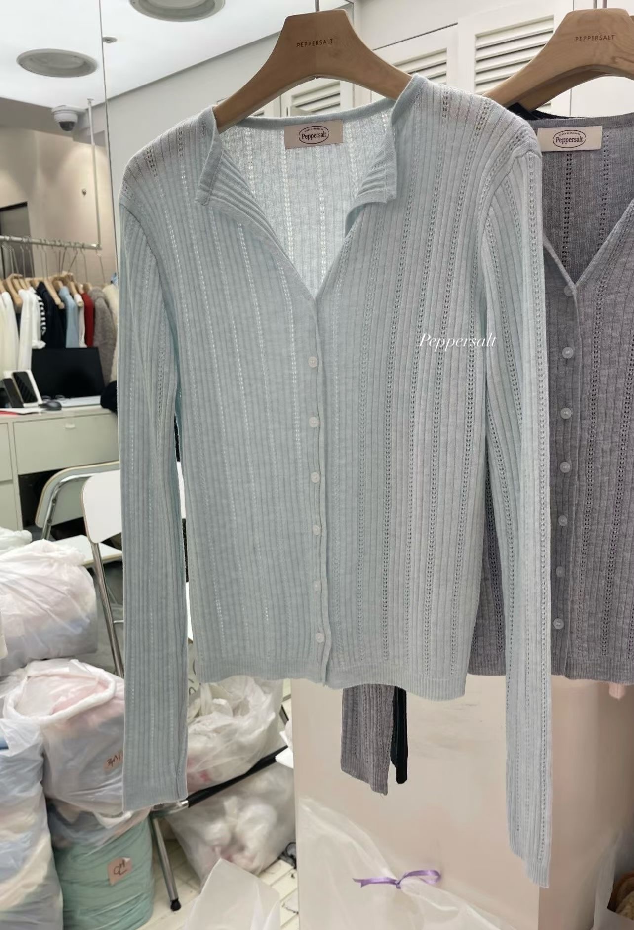 PEPPER 페페韓國東大門代購女裝新品熱賣人氣針織衫開衫PEPPER-SEOUL針織衫圖色3