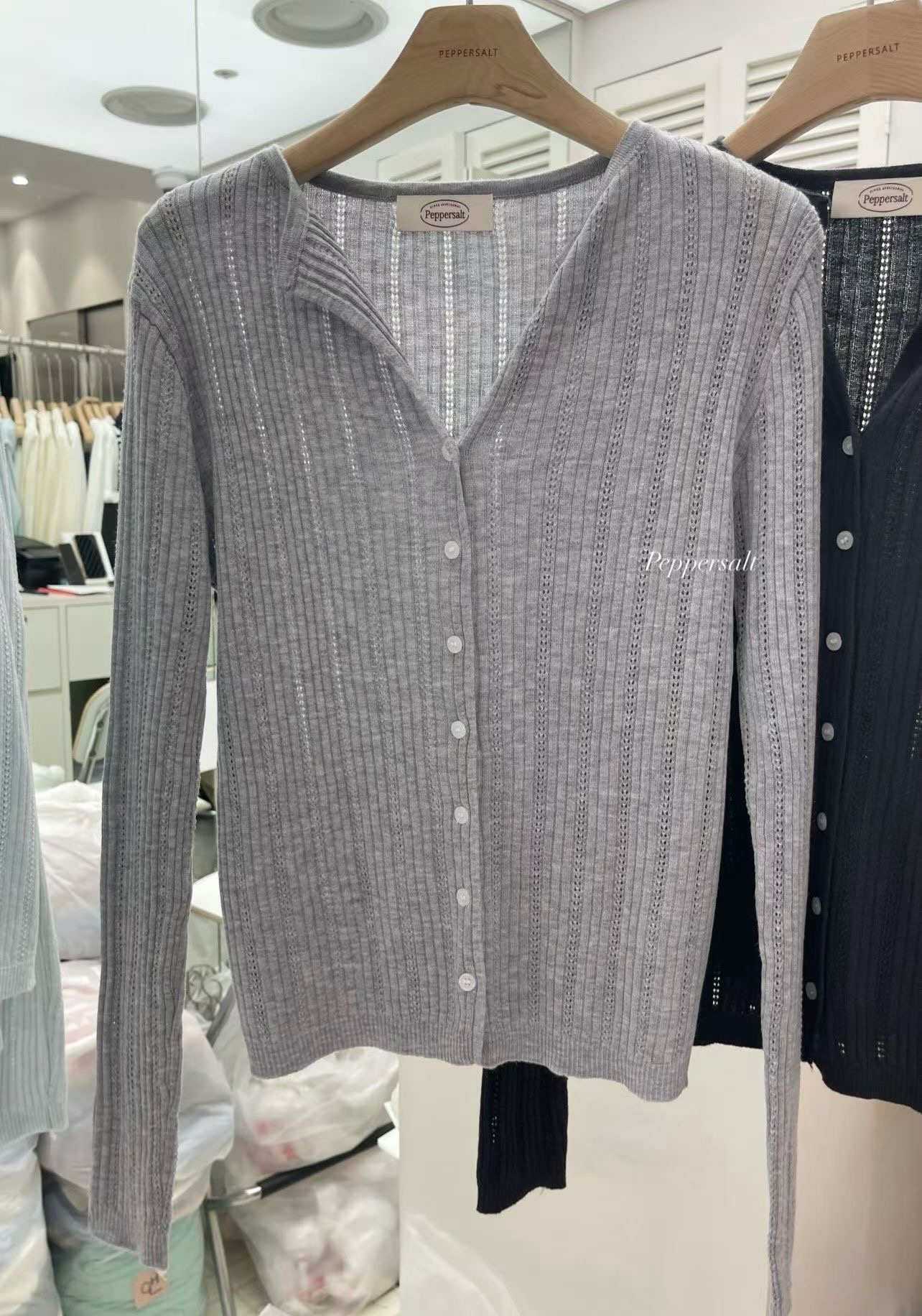 PEPPER 페페韓國東大門代購女裝新品熱賣人氣針織衫開衫PEPPER-SEOUL針織衫圖色4