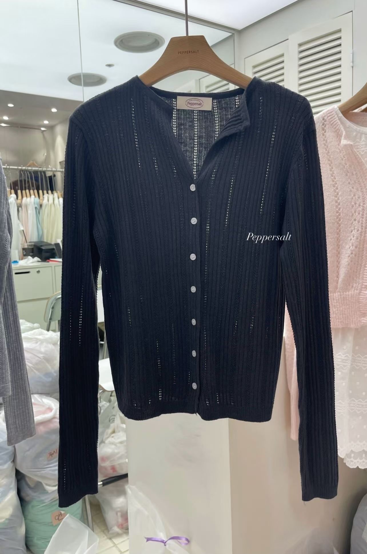 PEPPER 페페韓國東大門代購女裝新品熱賣人氣針織衫開衫PEPPER-SEOUL針織衫圖色5