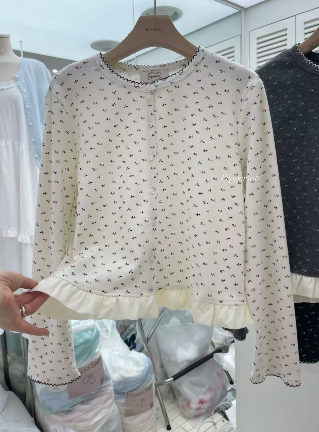 PEPPER 페페韓國代購女士新款人氣26春夏推薦針織衫開衫PEPPER-SEOUL針織衫圖色1