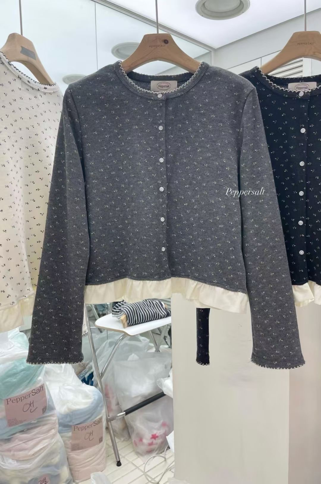 PEPPER 페페韓國代購女士新款人氣26春夏推薦針織衫開衫PEPPER-SEOUL針織衫圖色2